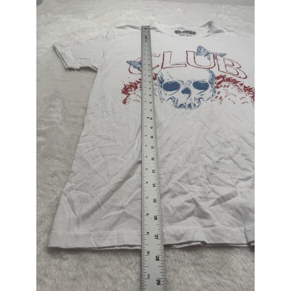 999 Club Juice WRLD White T Shirt Size L Skull Butterflies Brand New - Picture 2 of 4